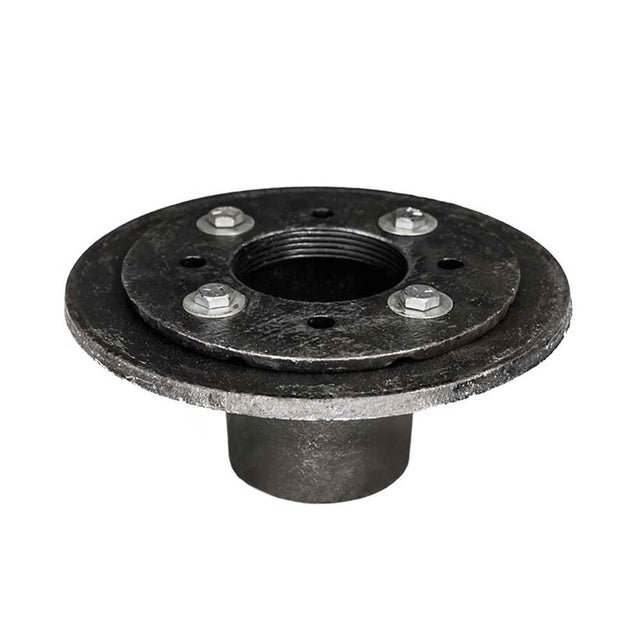 Infinity Drain - Clamp Down Drain Cast Iron, 2'' Throat, 2'' No Hub Outlet