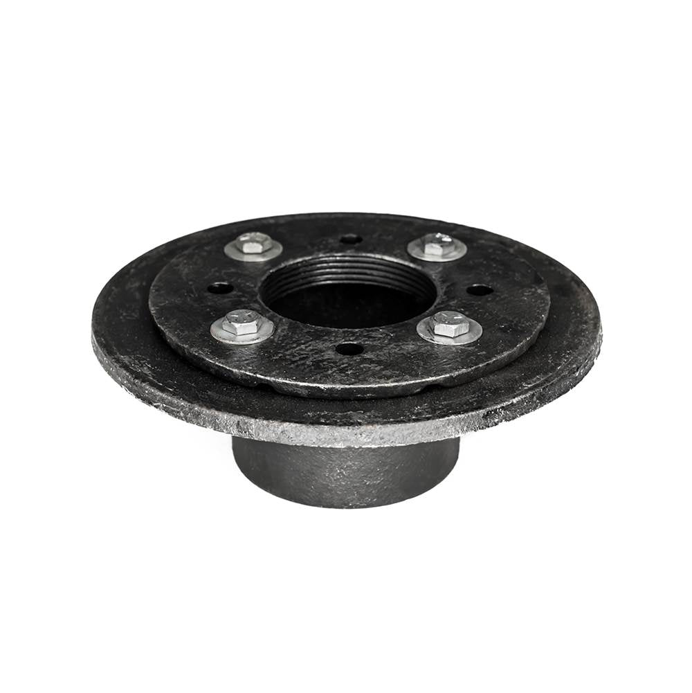 Infinity Drain - Clamp Down Drain Cast Iron 2'' throat, 2'' inside caulk outlet