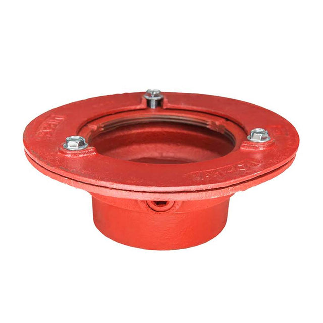 Infinity Drain - Clamp Down Drain Cast Iron 4'' throat, 3'' inside caulk outlet