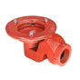 Infinity Drain - Clamp Down Drain Cast Iron, Integral Trap 4- Throat, 2- Threaded Side Outlet