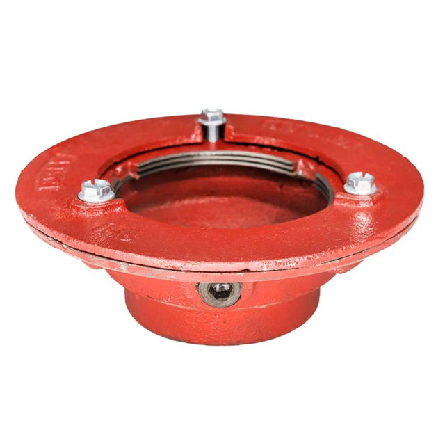 Infinity Drain - Clamp Down Drain Cast Iron 4'' throat, 3'' threaded outlet
