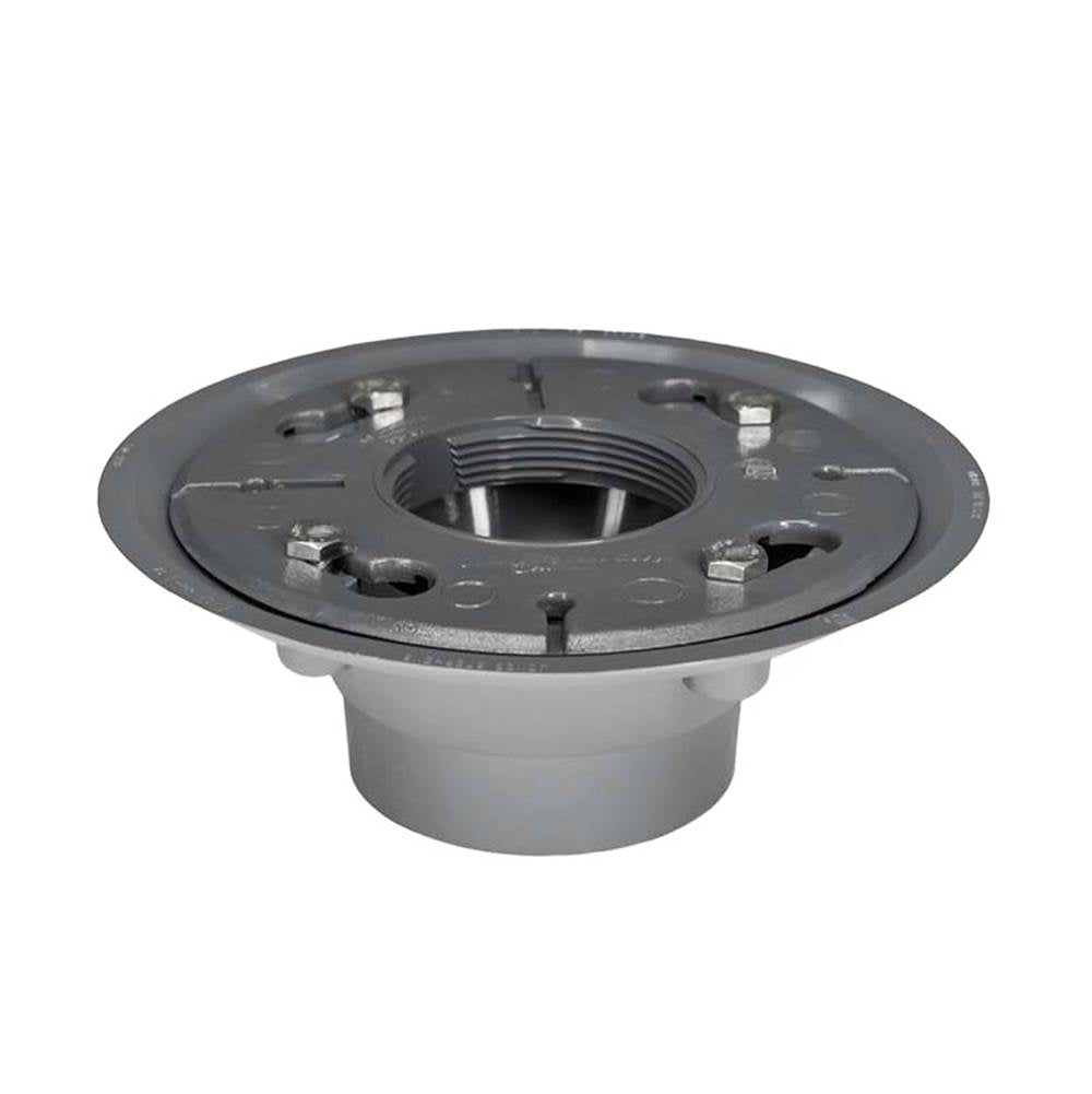 Infinity Drain - Clamp Down Drain PVC 2'' Throat, 2'' Outlet