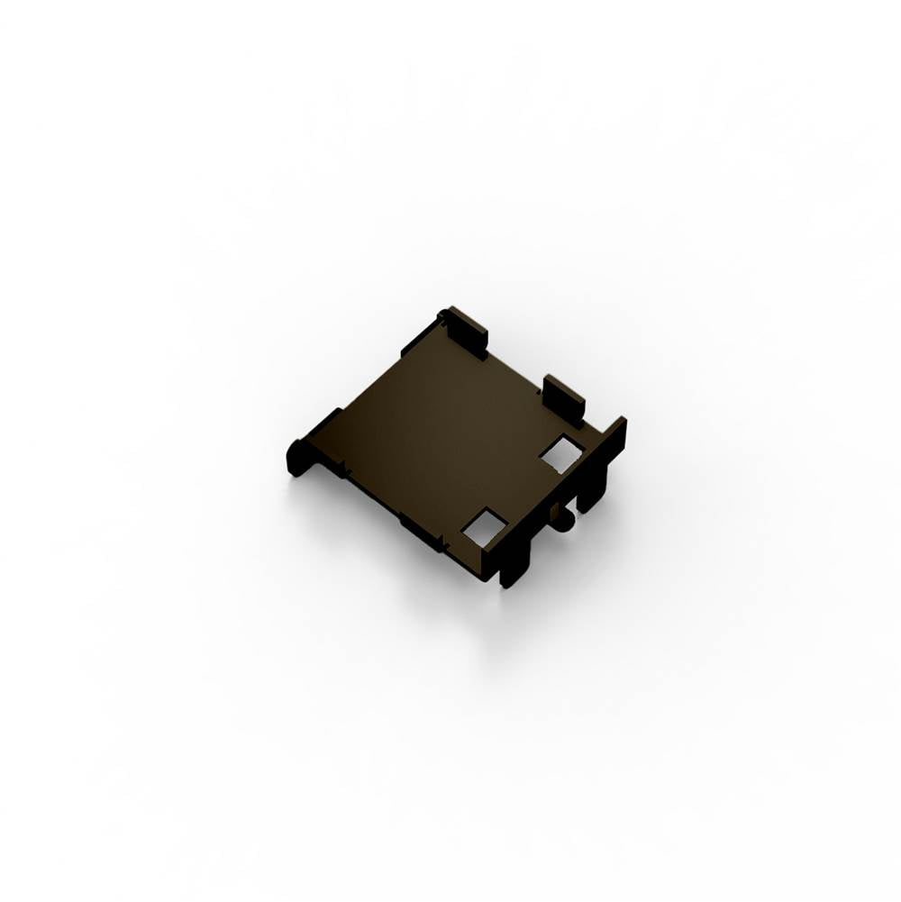 Infinity Drain - Stainless Steel End Cap for RA 65 Tile Insert Frame in Oil Rubbed Bronze - Oil Rubbed Bronze