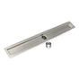 Infinity Drain - 60'' Stainless Steel Channel Assembly for FCB Series with 2'' Threaded Outlet - Satin Stainless