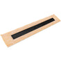Infinity Drain - 60'' FCS Series Complete Kit with 2 1/2'' Wedge Wire Grate in Matte Black - Matte Black