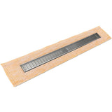Infinity Drain - 32'' FCS Series Complete Kit with 2 1/2'' Wedge Wire Grate in Polished Stainless - Polished Stainless