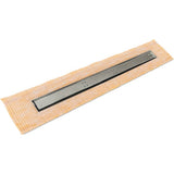 Infinity Drain - 48'' FCS Series Complete Kit with Tile Insert Frame in Polished Stainless - Polished Stainless