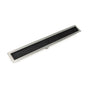 Infinity Drain - 36'' FF Series Complete Kit with 2 1/2'' Wedge Wire Grate in Matte Black - Matte Black