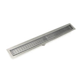 Infinity Drain - 36'' FF Series Complete Kit with 2 1/2'' Wedge Wire Grate in Polished Stainless - Polished Stainless