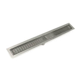 Infinity Drain - 36'' FF Series Complete Kit with 2 1/2'' Wedge Wire Grate in Satin Stainless - Satin Stainless