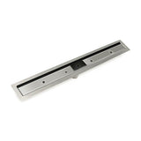 Infinity Drain - 24'' Slot Drain Complete Kit for FF Series in Matte Black - Matte Black