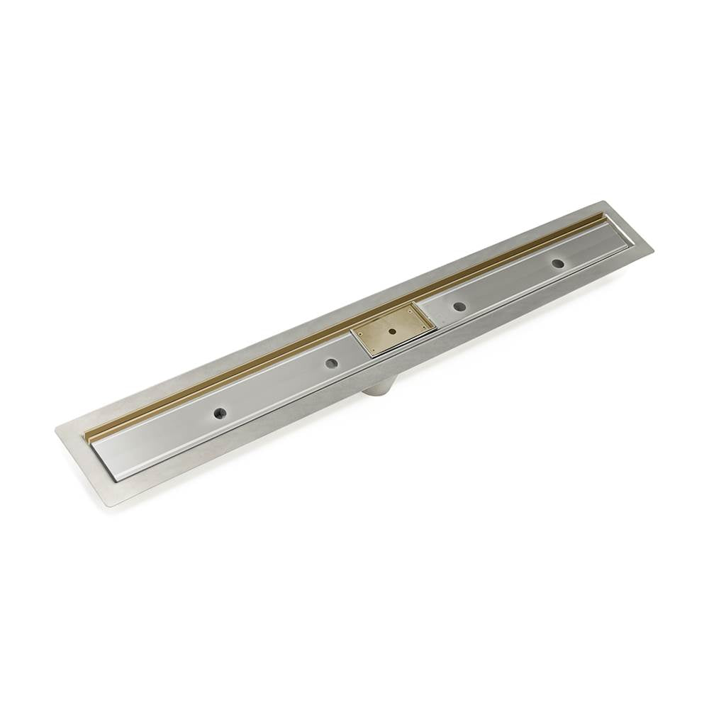 Infinity Drain - 24'' Slot Drain Complete Kit for FF Series in Satin Bronze - Satin Bronze