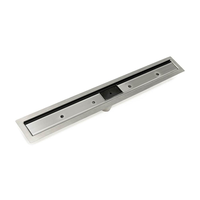 Infinity Drain - 36'' Slot Drain Complete Kit for FF Series in Matte Black - Matte Black