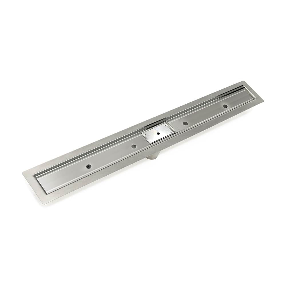 Infinity Drain - 36'' Slot Drain Complete Kit for FF Series in Polished Stainless - Polished Stainless