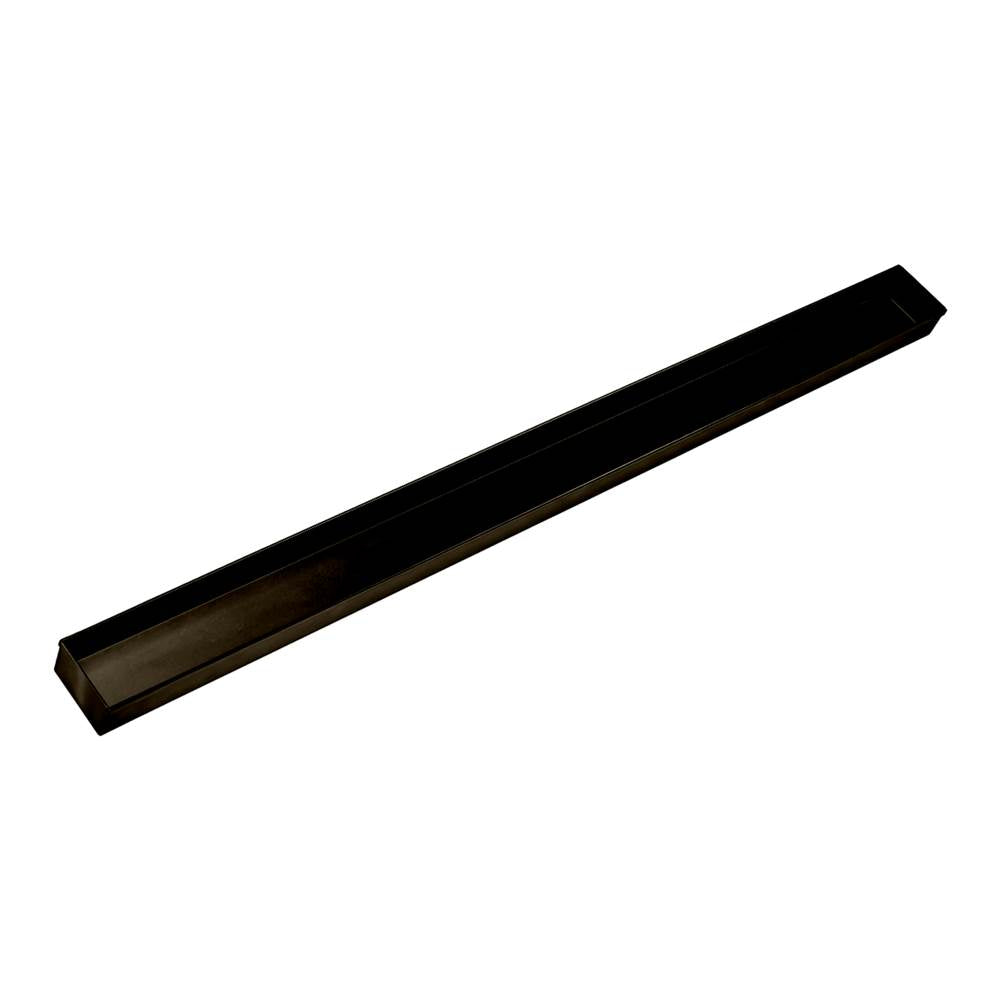 Infinity Drain - 88'' Stainless Steel Closed Ended Channel for 96'' S-TIFAS 65/99 Series in Oil Rubbed Bronze - Oil Rubbed Bronze