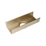 Infinity Drain - 8'' Stainless Steel Outlet Section for S-TIFAS 65 Series in Satin Bronze - Satin Bronze