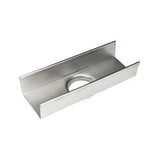 Infinity Drain - 8'' Stainless Steel Outlet Section for S-TIFAS 65 Series in Satin Stainless - Satin Stainless