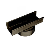 Infinity Drain - 8'' Stainless Steel High Flow Outlet Section for S-TIFAS 99 Series in Oil Rubbed Bronze with 4'' Threaded Nipple - Oil Rubbed Bronze