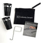 Infinity Drain - Hair Maintenance Kit. Includes maintenance guide, AKEY Lift-out key, and (2) HB 65B Hair Basket in black.