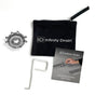 Infinity Drain - Hair Maintenance Kit. Includes maintenance guide, DKEY Lift-out key, and HS 2 Hair Strainer.