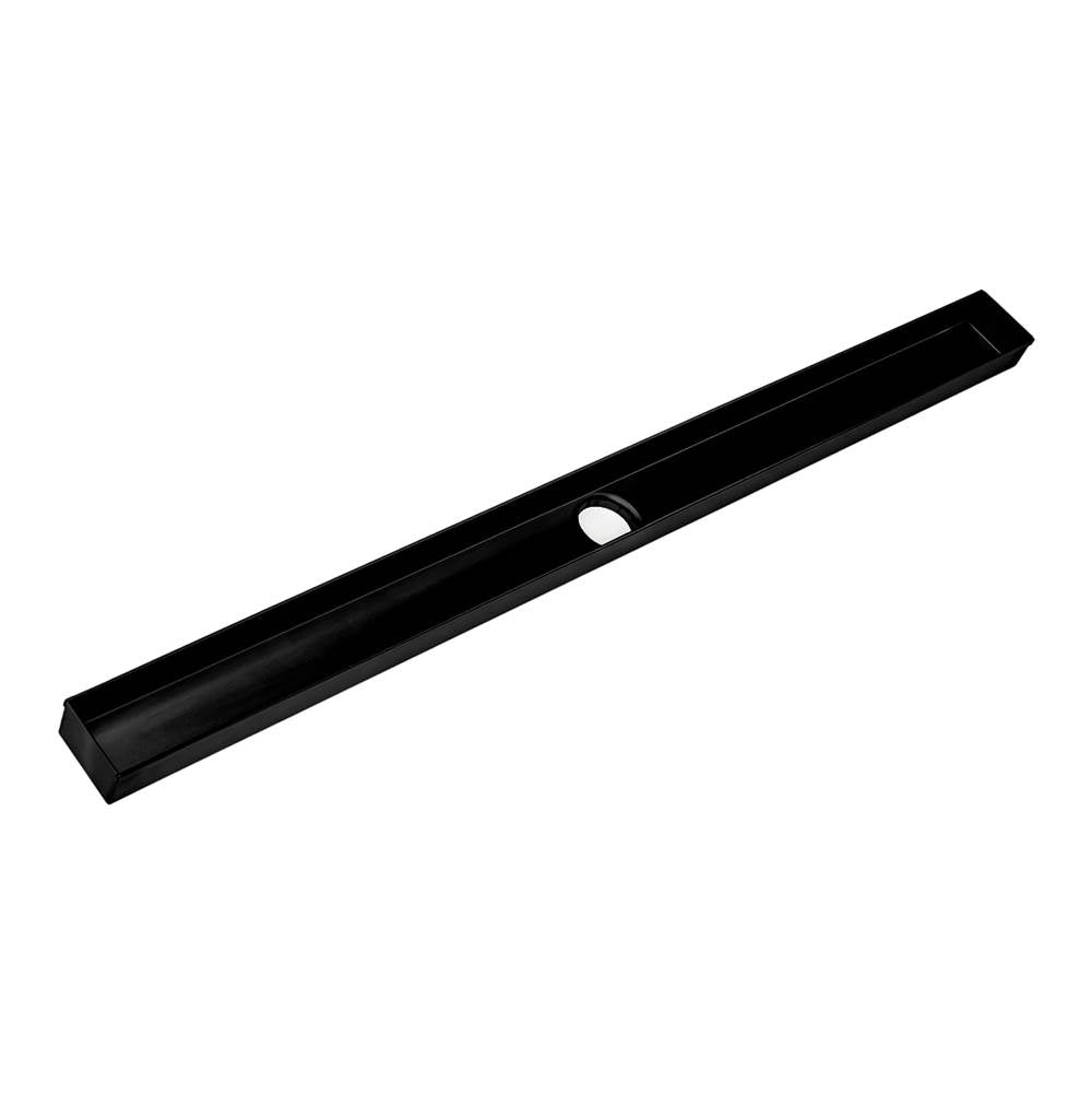 Infinity Drain - 60'' Fixed Channel for FXTIF 65 in Matte Black - Matte Black