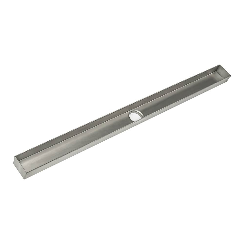 Infinity Drain - 48'' Fixed Channel for FXTIF 65 in Satin Stainless - Satin Stainless