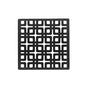Infinity Drain - 4'' x 4'' Link Pattern Decorative Plate for K 4, KD 4, KDB 4 in Matte Black - Matte Black