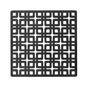 Infinity Drain - 5'' x 5'' Link Pattern Decorative Plate for K 5, KD 5, KDB 5 in Matte Black - Matte Black
