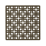 Infinity Drain - 5'' x 5'' Link Pattern Decorative Plate for K 5, KD 5, KDB 5 in Oil Rubbed Bronze - Oil Rubbed Bronze