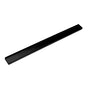 Infinity Drain - 64'' Stainless Steel Closed Ended Channel for 72'' S-AS 65/S-AS 99/S-LTIFAS 65/S-LTIFAS 99 Series in Matte Black - Matte Black