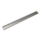 Infinity Drain - 88'' Stainless Steel Closed Ended Channel for 96'' S-AS 65/S-AS 99/S-LTIFAS 65/S-LTIFAS 99 Series in Polished Stainless - Polished Stainless