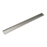 Infinity Drain - 52'' Stainless Steel Closed Ended Channel for 60'' S-AS 65/S-AS 99/S-LTIFAS 65/S-LTIFAS 99 Series in Satin Stainless - Satin Stainless