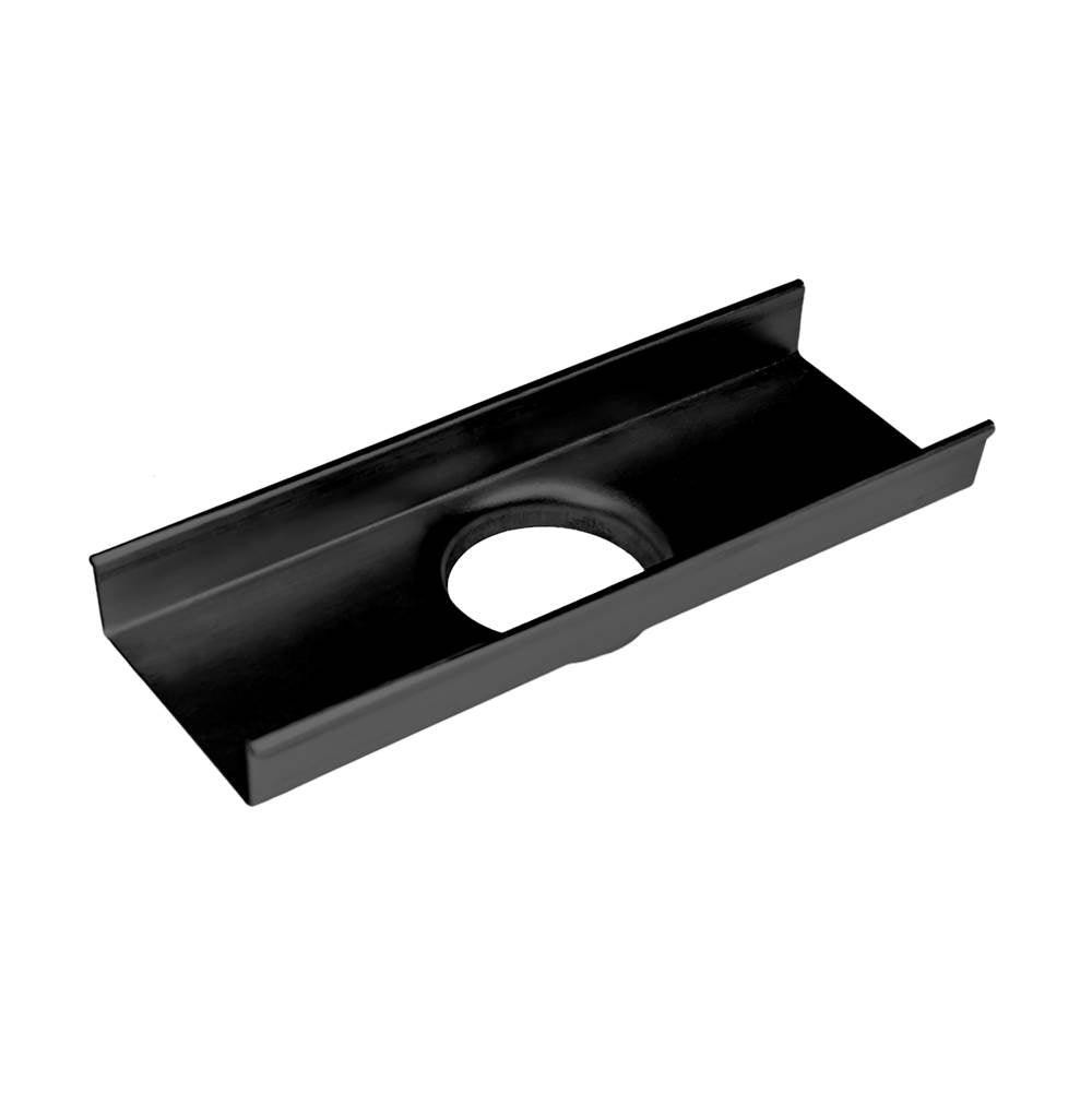 Infinity Drain - 8'' Stainless Steel Outlet Section for S-AS 65/S-LTIFAS 65 Series in Matte Black - Matte Black