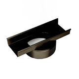 Infinity Drain - 8'' Stainless Steel High Flow Outlet Section for S-AS 99/S-LTIFAS 99 Series in Oil Rubbed Bronze with 4'' Threaded Nipple - Oil Rubbed Bronze
