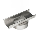 Infinity Drain - 8'' Stainless Steel High Flow Outlet Section for S-AS 99/S-LTIFAS 99 Series in Satin Stainless with 4'' Threaded Nipple - Satin Stainless