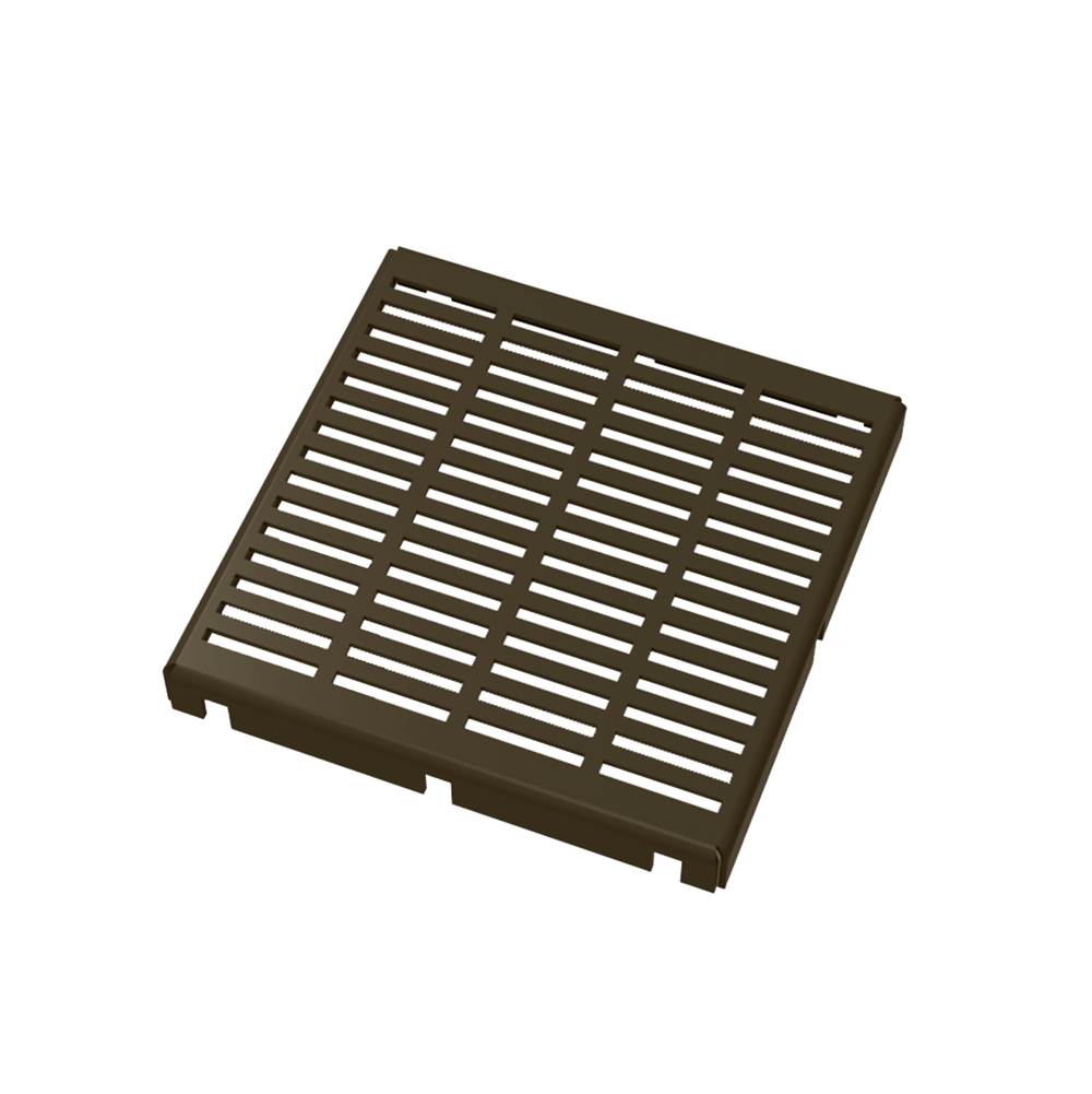 Infinity Drain - 5''x5'' LN5 Slotted Pattern Top Plate in Oil Rubbed Bronze - Oil Rubbed Bronze