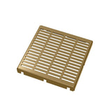Infinity Drain - 5''x5'' LN5 Slotted Pattern Top Plate in Satin Bronze - Satin Bronze