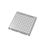 Infinity Drain - 5''x5'' LQ5 Squares Pattern Strainer-2'' Throat in Satin Stainless - Satin Stainless