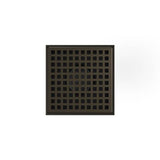 Infinity Drain - 5'' x 5'' LQD 5 Squares Pattern Complete Kit in Oil Rubbed Bronze with ABS Drain Body, 2'' Outlet - Oil Rubbed Bronze