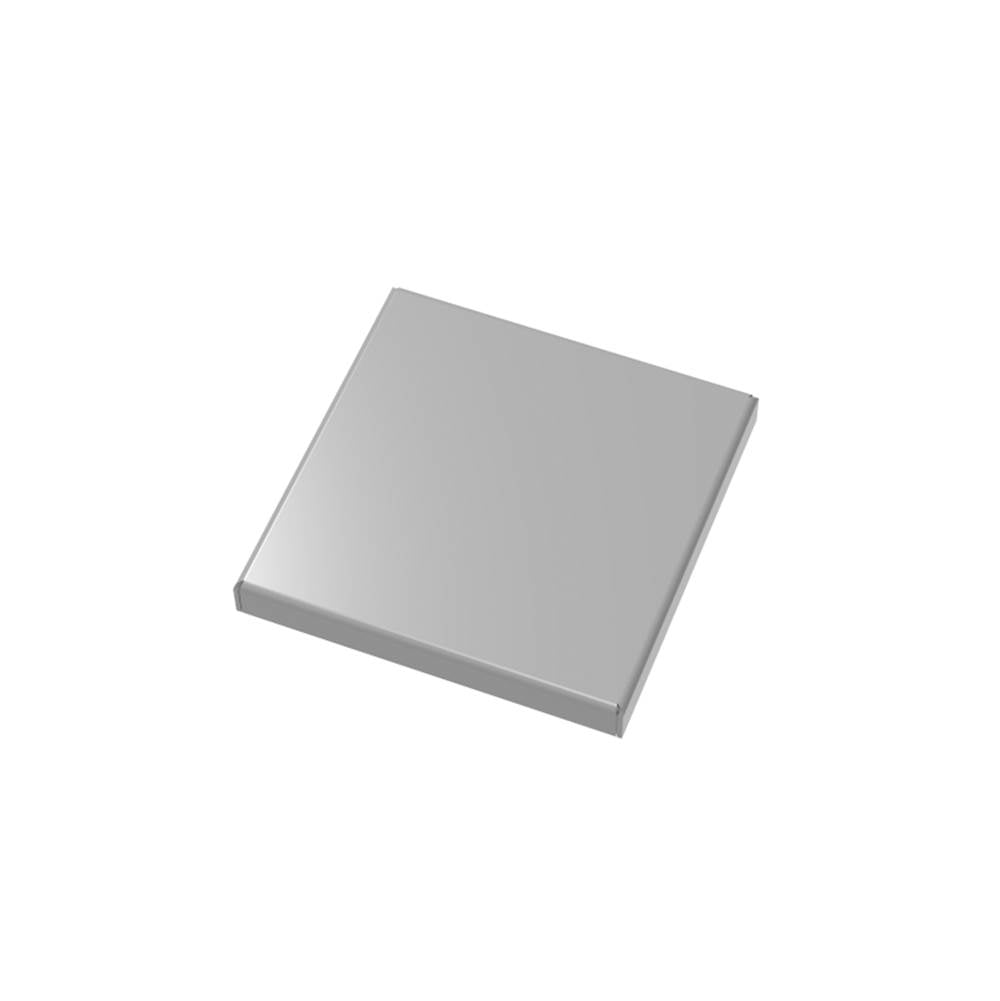 Infinity Drain - 5''x5'' LS5 Solid Style Top Plate in Satin Stainless - Satin Stainless