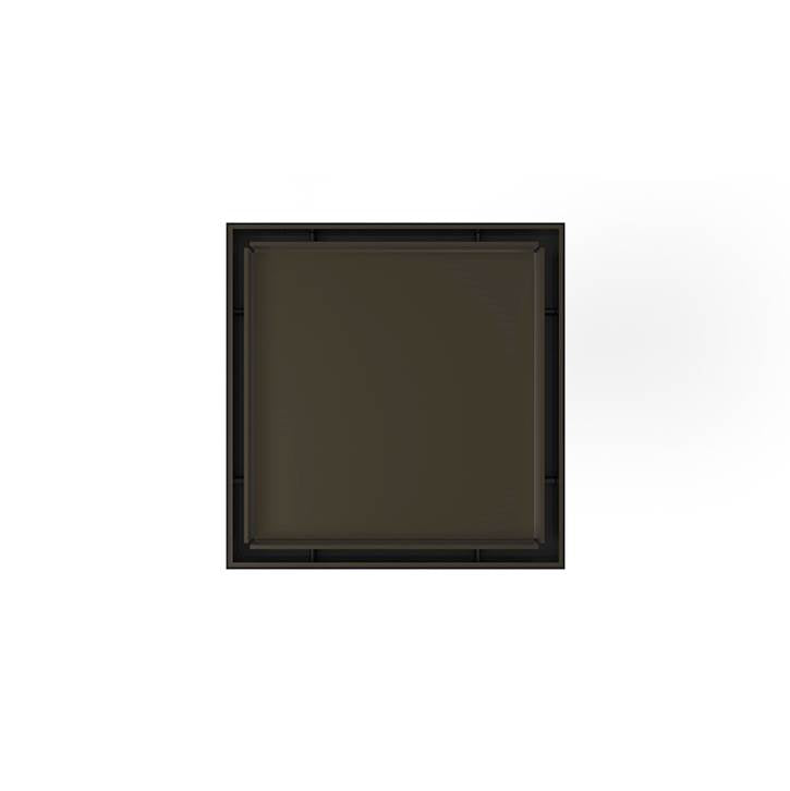 Infinity Drain - 5''x5'' LT5 Tile Drain Strainer-2'' Throat in Oil Rubbed Bronze - Oil Rubbed Bronze