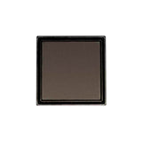 Infinity Drain - 5'' x 5'' LTD 5 Tile Insert Complete Kit in Oil Rubbed Bronze with ABS Drain Body, 2'' Outlet - Oil Rubbed Bronze
