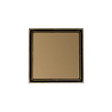 Infinity Drain - 5'' x 5'' LTD 5 Tile Insert Complete Kit in Satin Bronze with ABS Drain Body, 2'' Outlet - Satin Bronze