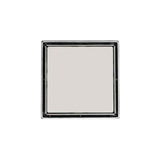 Infinity Drain - 5'' x 5'' LTD 5 Tile Insert Complete Kit in Satin Stainless with ABS Drain Body, 2'' Outlet - Satin Stainless