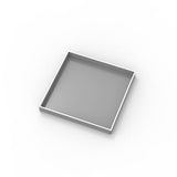 Infinity Drain - 5''x5'' LT5 Tile Drain Top Plate in Polished Stainless - Polished Stainless