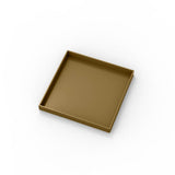Infinity Drain - 5''x5'' LT5 Tile Drain Top Plate in Satin Bronze - Satin Bronze