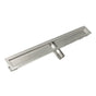 Infinity Drain - 42'' Stainless Steel Side Outlet Channel with 2'' Threaded Outlet - Satin Stainless