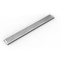 Infinity Drain - 54'' Perforated Squares Pattern Grate for USQ Universal Infinity DrainE in Polished Stainless - Polished Stainless