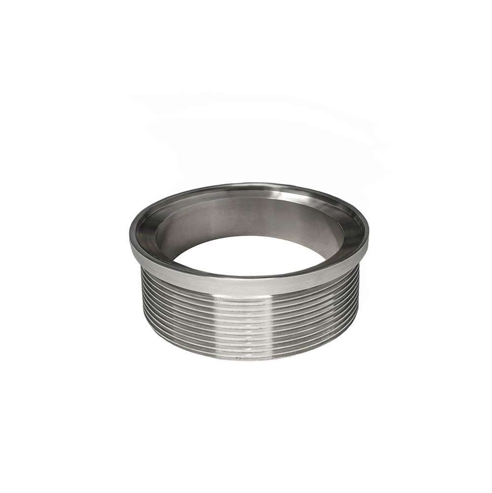 Infinity Drain - 5'' x 5'' Stainless Steel 4- Throat only in Polished Stainless - Polished Stainless