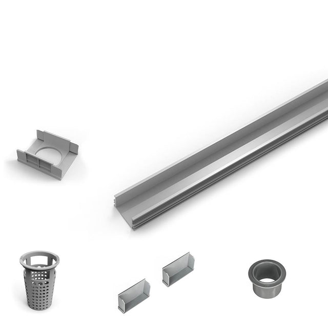 Infinity Drain - 72'' PVC Component Only Kit for S-LAG 65, S-LT 65, and S-LTIF 65 series.